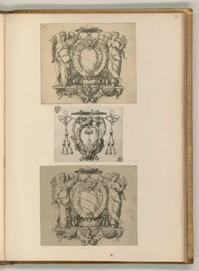 Wappen des Kardinals Bianchetti; Wappen des Kardinals Fachenetti