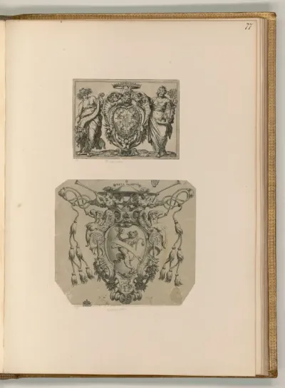 Wappen mit Kartusche