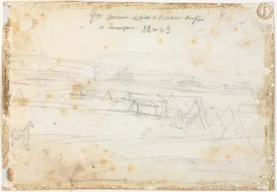 War Encampment Scene (verso)