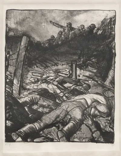 War Series:  The Charge, Left Detail