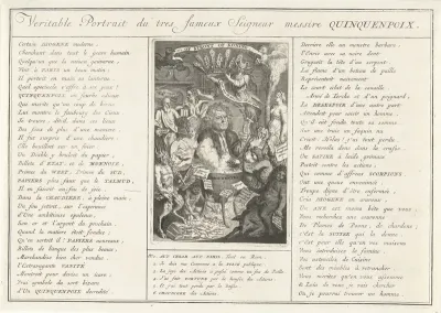 Ware afbeelding van de heer Quinquempoix, 1720