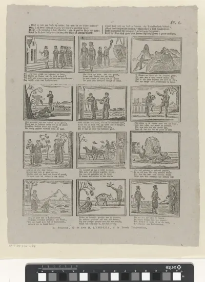 Was er ooit een volk op aarde / dat men lui en lekker noemt? / Dit / o kindren: zult gij vragen / als gij deze prentjes roemt [(...)]
