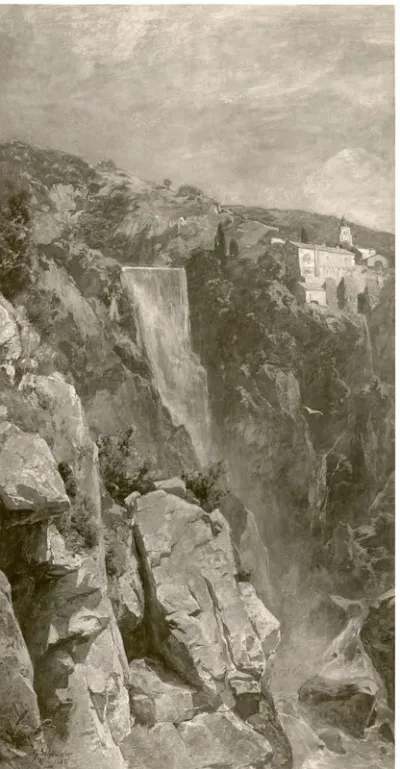 Wasserfall (mit Kloster im Hintergrund)