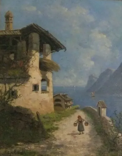 Water bearer at Lake Garda