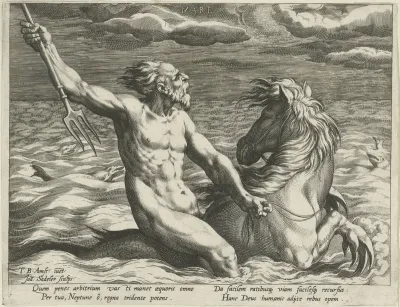 Water gepersonifieerd door de god Neptunus