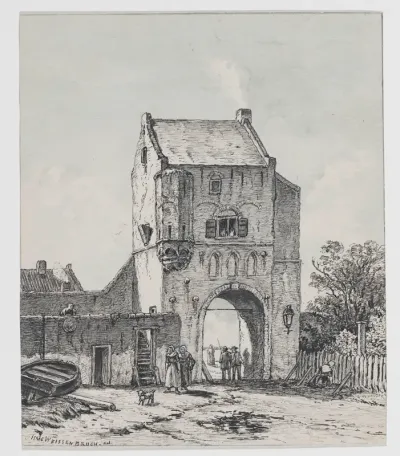 Water- of Gevangenpoort te Woudrichem