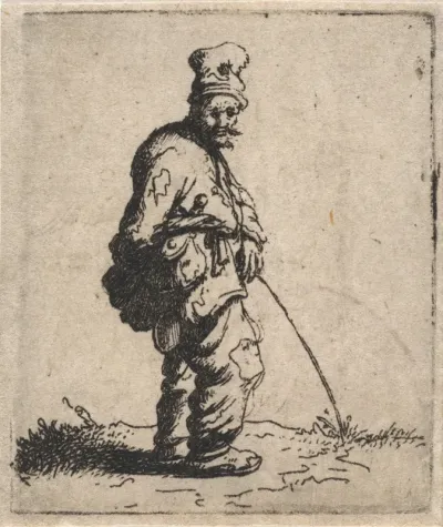 Waterende man