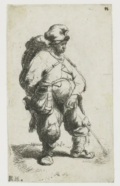 Waterende man