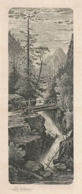 Waterfall, Rocky Mountains