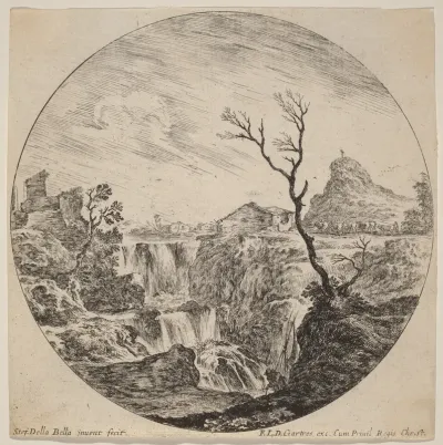 Waterfall with Three Tiers