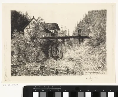 Watermolen bij Friedrichroda in Thüringen