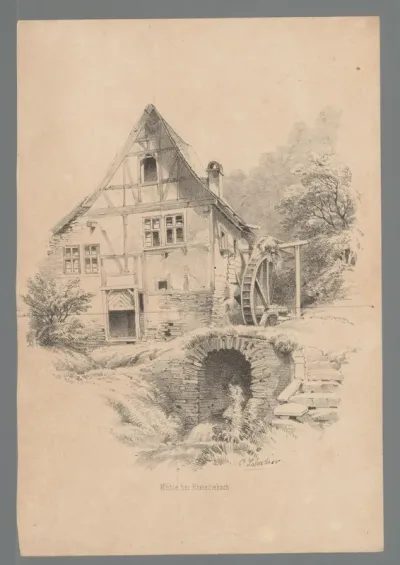 Watermolen bij Rheindiebach