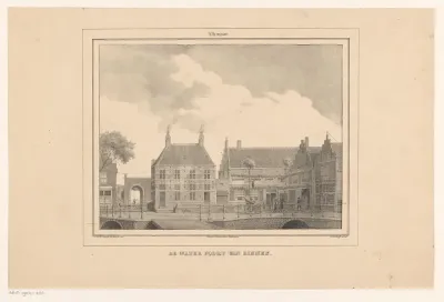 Waterpoort in Alkmaar van binnen gezien