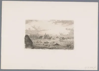 Watersnood te Kessel, 1855