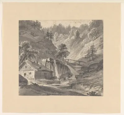 Waterval in de bergen