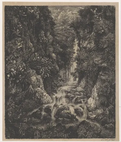 Waterval in een kloof