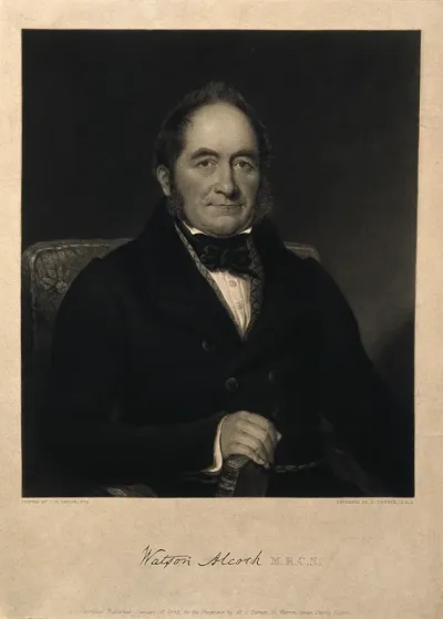 Watson Alcock. Mezzotint by C. Turner after J. H. Taylor, 1840