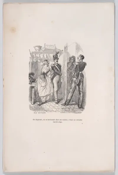 We drew and barricaded ourselves in my kitchen; it truly a state of seige, from "Little Miseries of Human Life"