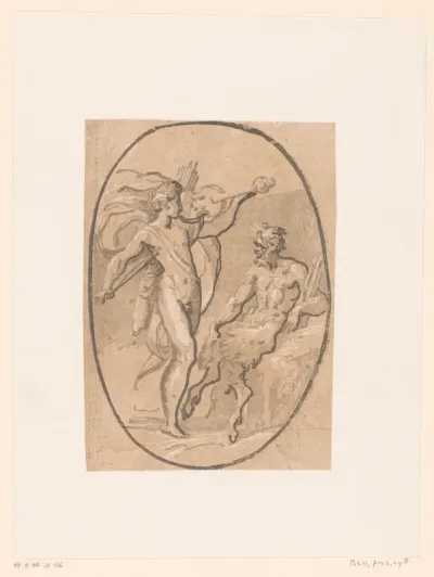 Wedstrijd tussen Apollo en Marsyas
