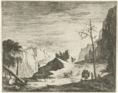 Weg in een berglandschap