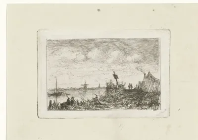 Weg langs een rivier