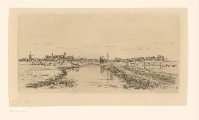 Weg tussen Weesp en Muiden