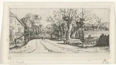 Weggetje langs een boerderij