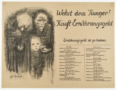 "Wehrt dem Hunger! Kauft Ernährungsgeld"