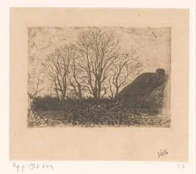 Weide met bomen, Ewijkshoeve