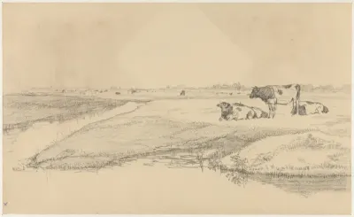 Weidelandschap met koeien