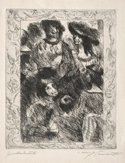 Weislingen and Adelheid:  Illustration for Goetz von Berlichingen