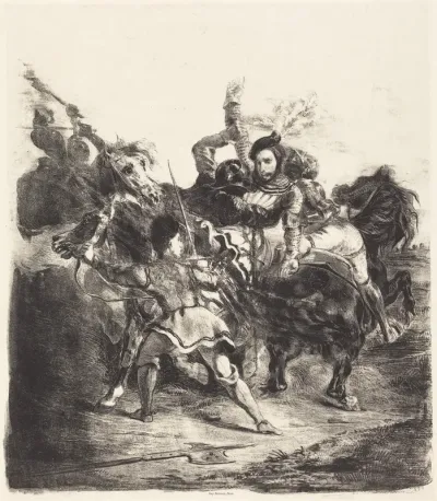 Weislingen Attacked by the Forces of Goetz (Weislingen attaqué par les gens de Goetz)