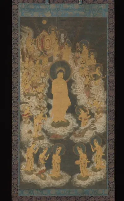 Welcoming Descent of Amida and Bodhisattvas