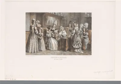 Welgestelde vrouwen in een interieur
