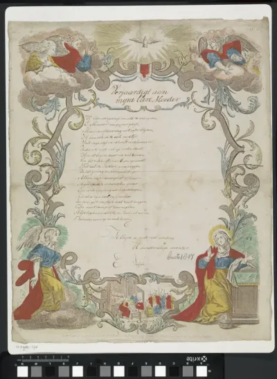 Wensbrief met de Annunciatie