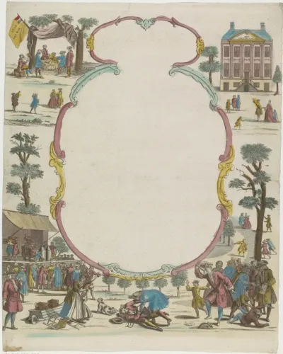 Wensbrief met decoratief kader