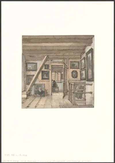 Werkkamer van de kunstenaar