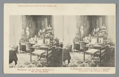 Werkkamer van keizer Wilhelm I in het Berliner Stadtschloss