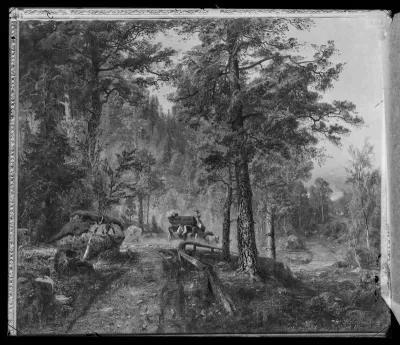 Werner Holmberg: "Maantie Hämeessä (Helteinen kesäpäivä)" vuodelta 1860