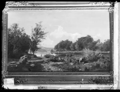 Werner Holmberg: "Pyhäjärven lahti" vuodelta 1860