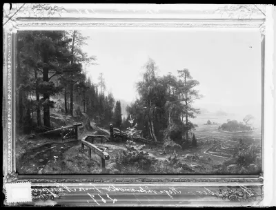 Werner Holmberg: "Sadeilman aihe Näsijärveltä" vuodelta 1860