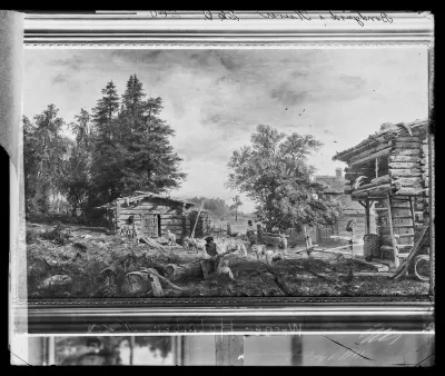 Werner Holmberg: "Talonpoikaistalo Kurussa", vuodelta 1859