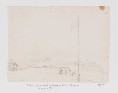 West-Javaans landschap, gezien vanuit de helling van Hambalalng
