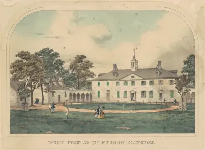 West View of Mount Vernon Mansion