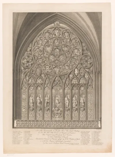 Westelijk raam van de Kathedraal van Exeter