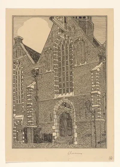 Westelijke gevel van de Noorderkerk te Hoorn
