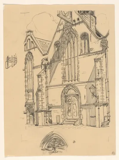 Westelijke gevel van de Noorderkerk te Hoorn