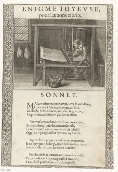 Wevende vrouw
