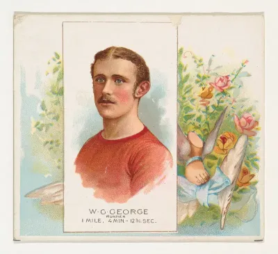 W.G. George, Runner, from World's Champions, Second Series (N43) for Allen & Ginter Cigarettes