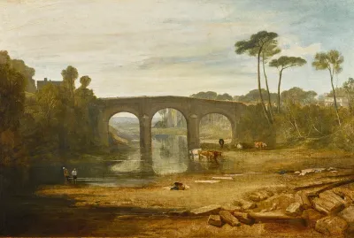 Whalley Bridge And Abbey, Lancashire: Dyers Washing And Drying Cloth